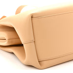Calfskin Medium The Point Triangle Bag Almond