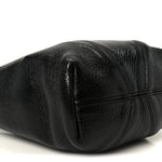 Grained Calfskin Small Spin Tote Black