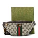 GG Supreme Monogram Web Small Ophidia Belt Bag Beige Ebony New Acero