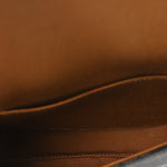 Canvas Calfskin Triomphe Mini Besace Tan