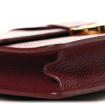 Grained Calfskin 30 Montaigne Flap Bag Red Brick