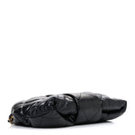 Lambskin Quilted Mini Bow Bag Black