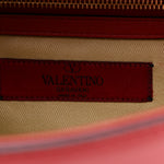 Vitello Medium Glam Lock Rockstud Flap Rubino