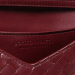 Nappa Intrecciato Knot Lock Top Handle Crossbody Bag Barolo