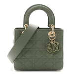 Lambskin Cannage Small My ABCDior Lady Dior Peyote Green
