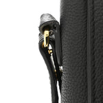 Coated Canvas Calfskin Vintage Check Medium Note Crossbody Bag Black