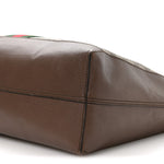 GG Supreme Monogram Web Ophidia Tote Brown