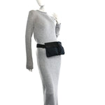 GG Monogram Double Pocket Belt Bag Black