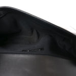 Calfskin Pleated Medium Boy Flap Black