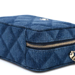 Printed Denim CC Camera Case Blue