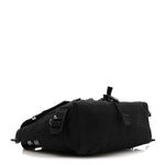 Canvas Pierced Army Messenger Bag Black