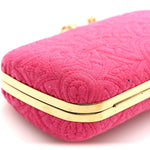 Jersey Monogram Motard Minaudiere Clutch Pink