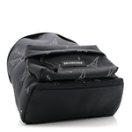 Canvas Crystal Embellished Eiffel Tower Explorer Backpack S Black