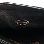 Patent Flap Waist Belt Bag Black