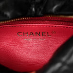 Crumpled Lambskin Quilted Small CC Links Shoulder Bag Black