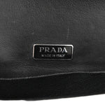 Metallic Vitello Saffiano Cahier Bag Silver Black