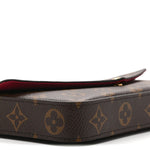Monogram Pochette Felicie Chain Wallet Fuchsia