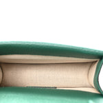 Dollar Calfskin Crystal Mini Dionysus Top Handle Bag Emerald