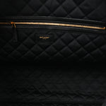 Calfskin Quilted ES Giant Travel Bag Black