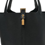 Taurillon Clemence Picotin Lock 22 MM Black