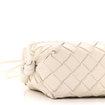 Nappa Intrecciato Candy Loop Camera Bag White