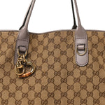 Monogram Large Heart Bit Charm Hobo Purple