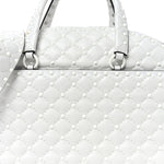 Lambskin Free Rockstud Spike Bowling Bag White