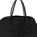 Matte Grained Calfskin EW Margaux Black