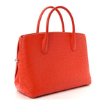 Ostrich Large Open Bar Tote Orange