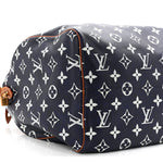 Calfskin Monogram Speedy P9 Bandouliere 50 Indigo