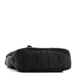 Re-Nylon Quilted Padded Flap Shoulder Bag Black