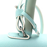 Grained Calfskin MM Brillant Satchel Light Blue