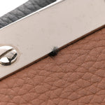 Cuoio Romano Selleria Bi-Color Medium Peekaboo Iconic Satchel Black Mou