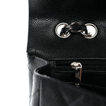 Caviar Quilted Jumbo Single Flap Black