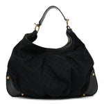 Monogram Large Jockey Hobo Black
