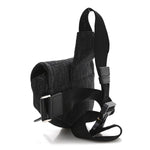 Oblique Mens Saddle Bag Black Blue