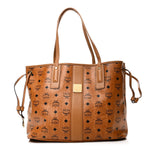 Visetos Medium Liz Reversible Shopper Tote Cognac
