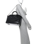 Shiny Lord Calfskin Medium Antigona Black