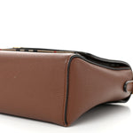 Grainy Calfskin Vintage Check Note Crossbody Bag Malt Brown