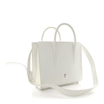 Calfskin Lizard Embossed Medium Paloma White