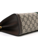 GG Supreme Monogram Web Medium Ophidia Chain Shoulder Bag Brown