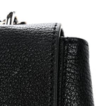 Glossy Goatskin Small Lily Flap Black