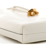 Soft Shiny Calfskin Mini Bon Bon N/S Bucket Bag Latte