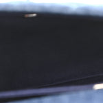Denim Quilted Mini Coco Handle Flap Blue