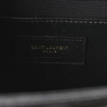 Grain De Poudre Textured Mixed Matelasse Triquilt Medium Monogram Satchel Black