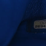 Lambskin Quilted Medium Double Flap Blue