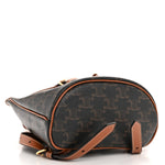 Triomphe Canvas Calfskin Mini Folco Backpack Tan