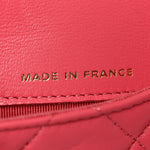 Lambskin Quilted Mini Chain Belt Bag Pink
