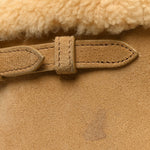 Suede Shearling Triomphe Medium Cabas Anais Natural