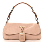 Vitello Daino Shoulder Bag Sabbia